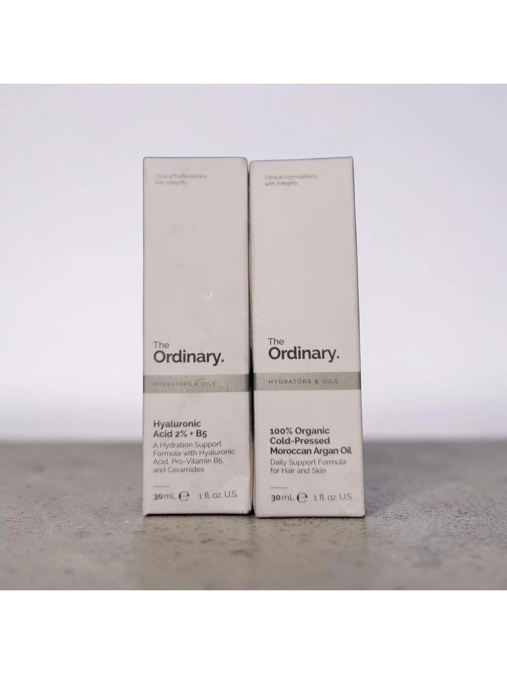 The Ordinary Hyaluronic Acid 2% + B5 Serum, 100% Organic Moroccan Argan Oil NEW